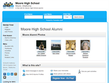 Tablet Screenshot of moorehighschool.net